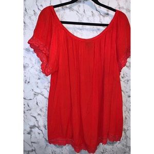 🌹Plus size, hi low, off the shoulder top